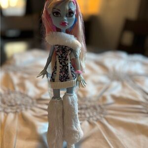 Monster High Doll with Blue Skin and Pink Hair